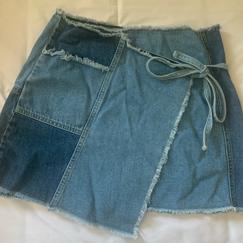Urban Outfitters Denim Wrap Skirt